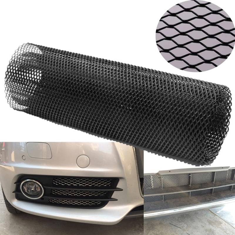 8 x 25 mm Aluminium-Mesh-Grill, Auto-Stoßstange, Motorhaube, Karosserie-Lüftungsgitter, Netz, Auto-Tuning-Zubehör von Pjeghbvop