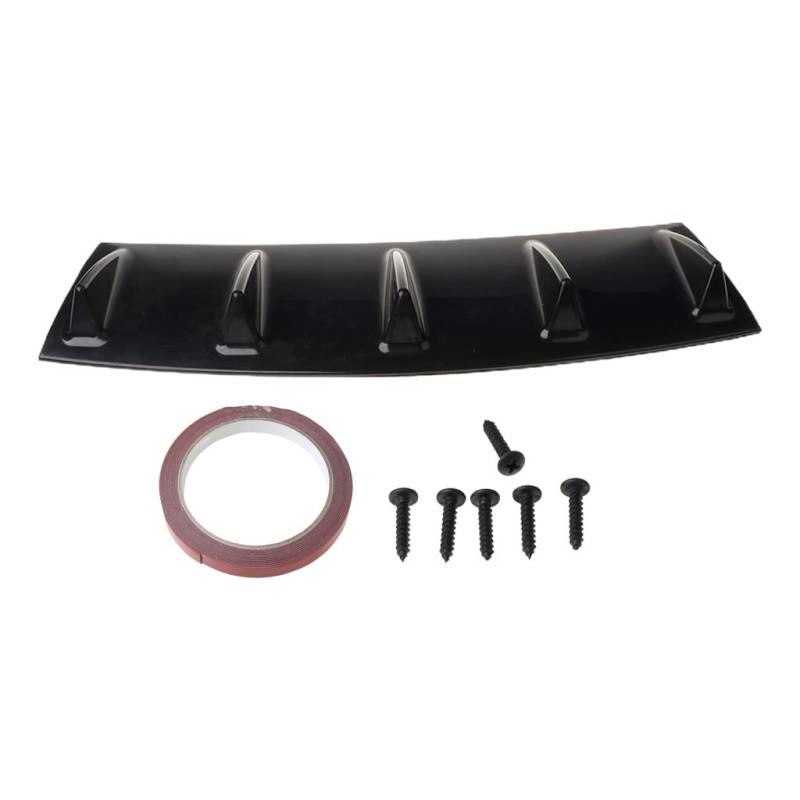 Pjeghbvop Auto Heckstoßstange Lippe Spoiler Diffusor Splitter Kratzschutz 5 Fin Fin Bumper von Pjeghbvop
