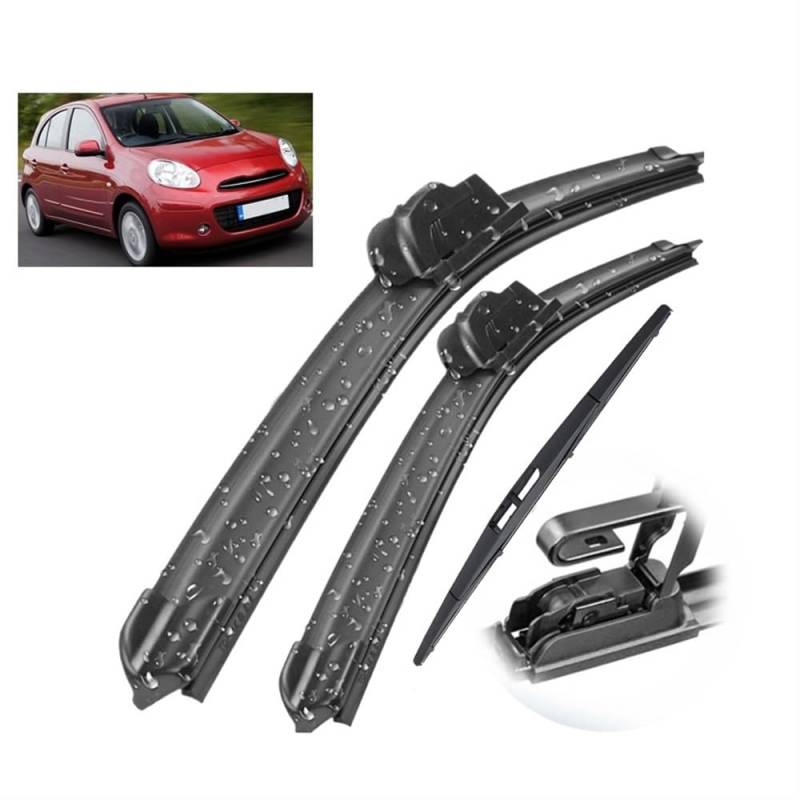 Perfekte Sicht im Regen & Nebel -Wetterfeste Scheibenwischer für Nissan Micra March K13 2010–2015' von Pjpltsy