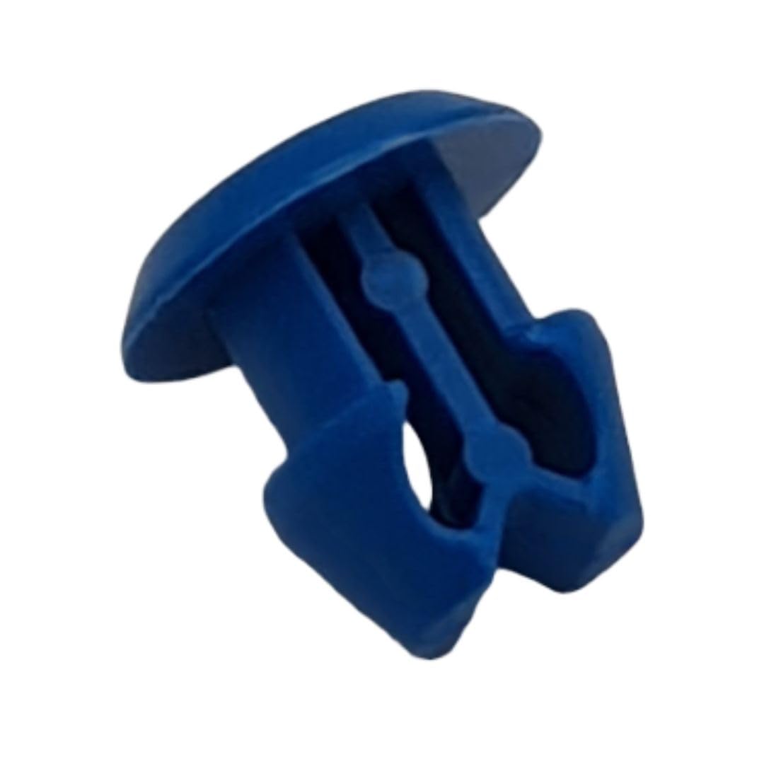 Nieten für Kennzeichenhalter aus Nylon (Kunststoff), einfach zu montieren, für Kennzeichenbefestigungen, Standardgröße, geeignet für Auto, Motorrad, Lieferwagen – Blau – 250 Stück Plastic Hardware von Plastic Hardware Store