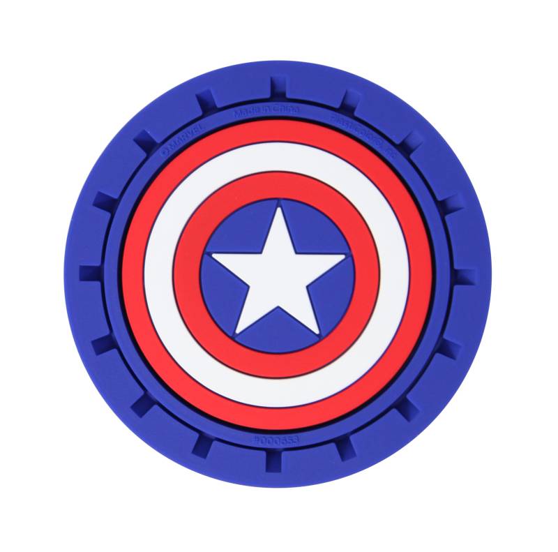 Plasticolor 000653R01 Marvel Captain America Auto LKW SUV Getränkehalter Untersetzer 2er-Pack von Plasticolor
