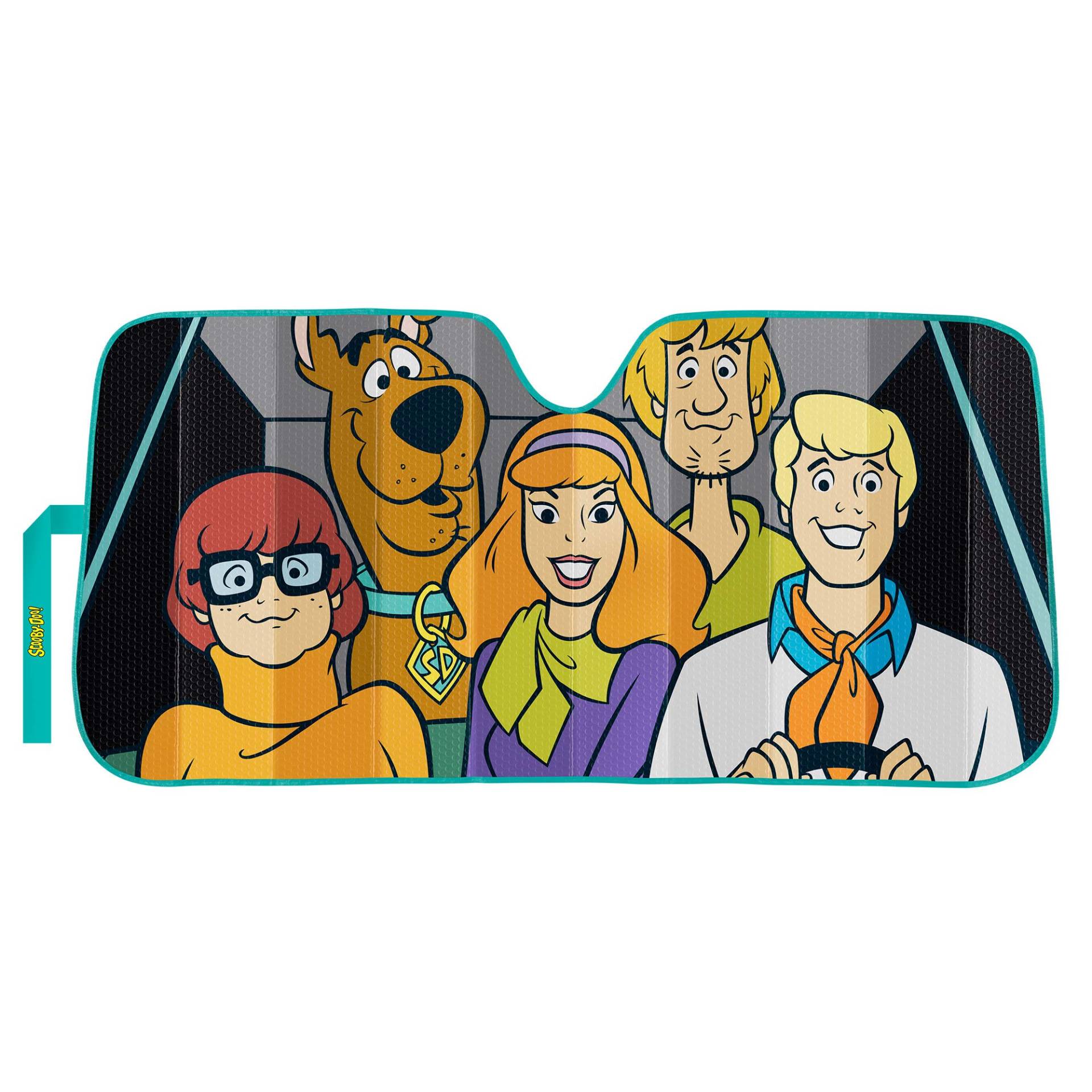 Plasticolor 003951R01 Warner Bros. Scooby-DOO Group Akkordean-Sonnenschutz für Auto, LKW, SUV, Silber von Plasticolor
