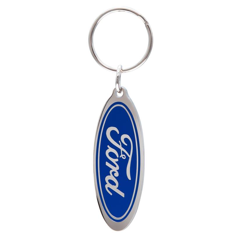 Plasticolor 004191R01 Ford Ovales Logo Emaille Schlüsselanhänger von Plasticolor