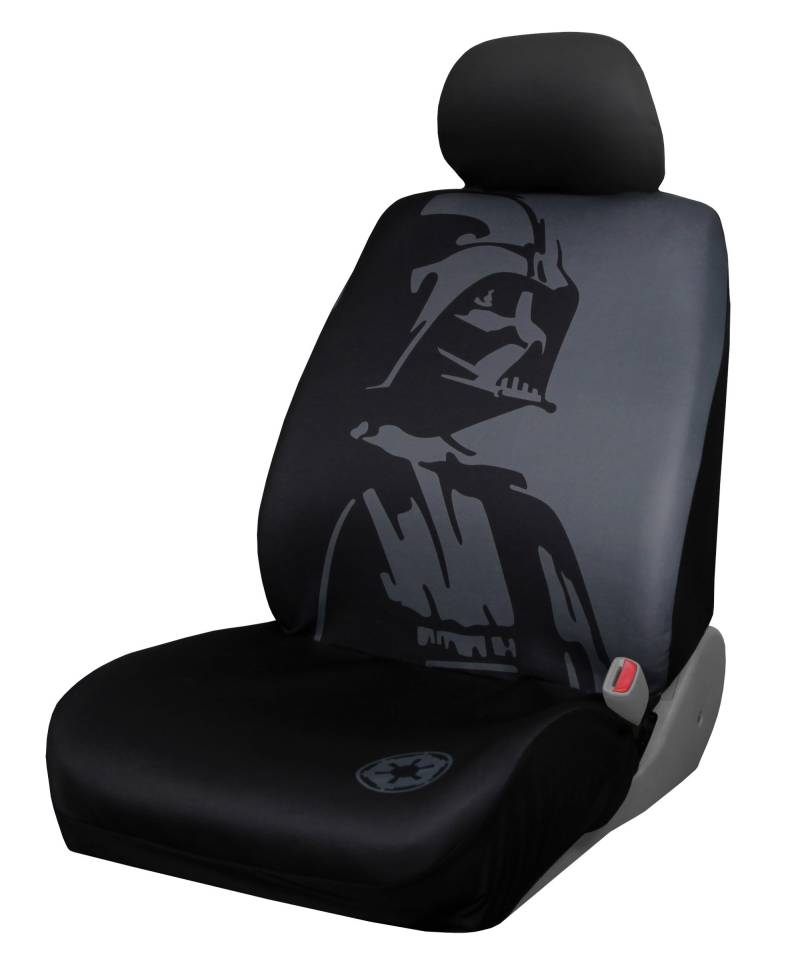 Plasticolor 006922R01 Star Wars Darth Vader Sitzbezug mit niedriger Rückenlehne, universelle Passform für Auto LKW SUV von Plasticolor