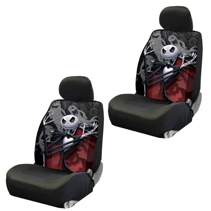 Plasticolor Disney Nightmare Before Christmas Jack Skellington Ghostly Sitzbezüge, für Vordersitze von Plasticolor