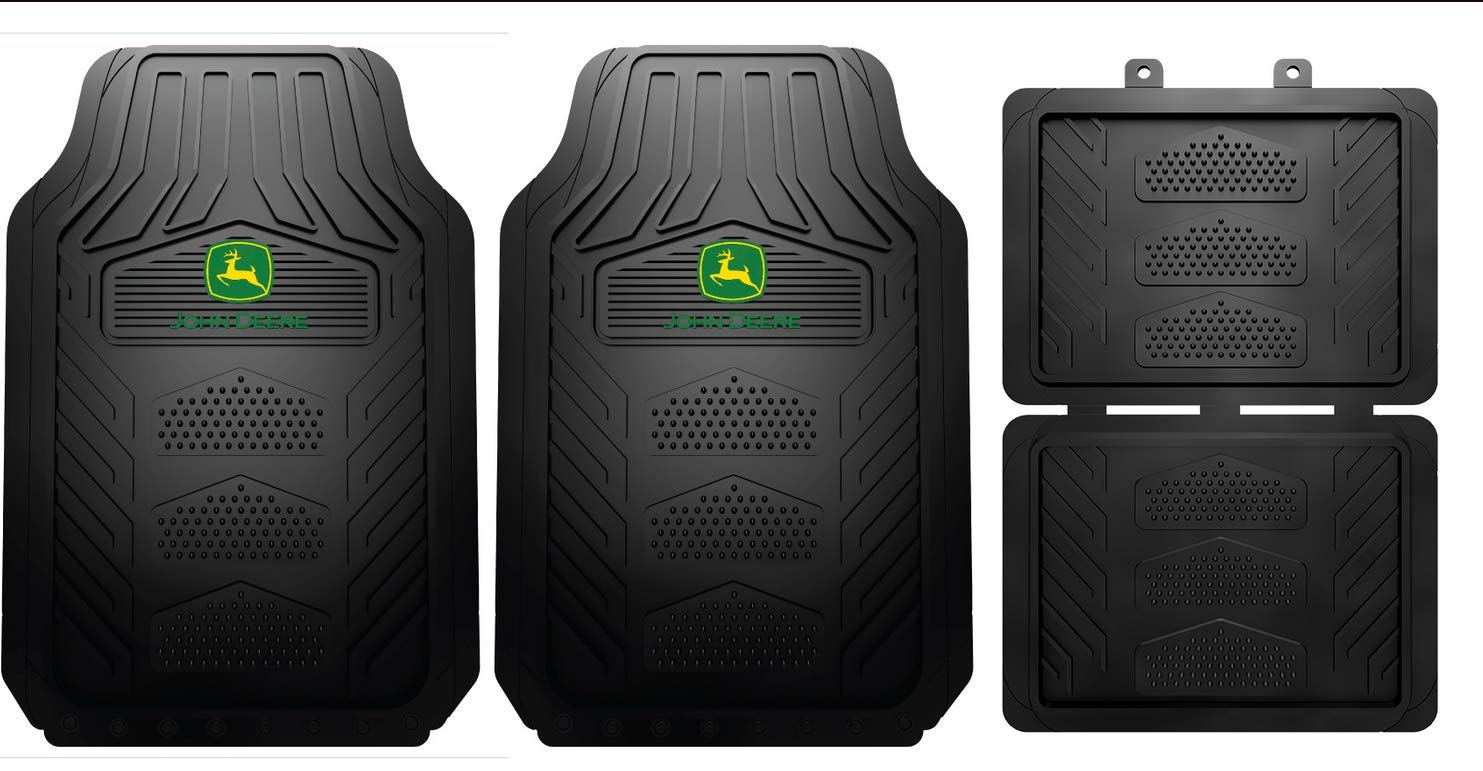 Plasticolor John Deere Weatherpro Fußmatten-Set, 4-teilig Plasticolor John Deere Weatherpro Fußmatten-Set, 4-teilig von Plasticolor