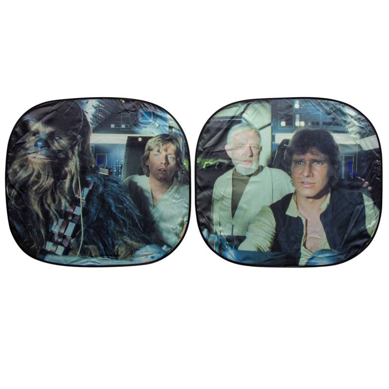 Star Wars Millennium Falcon 2-Piece Magic Spring Sunshade von Plasticolor