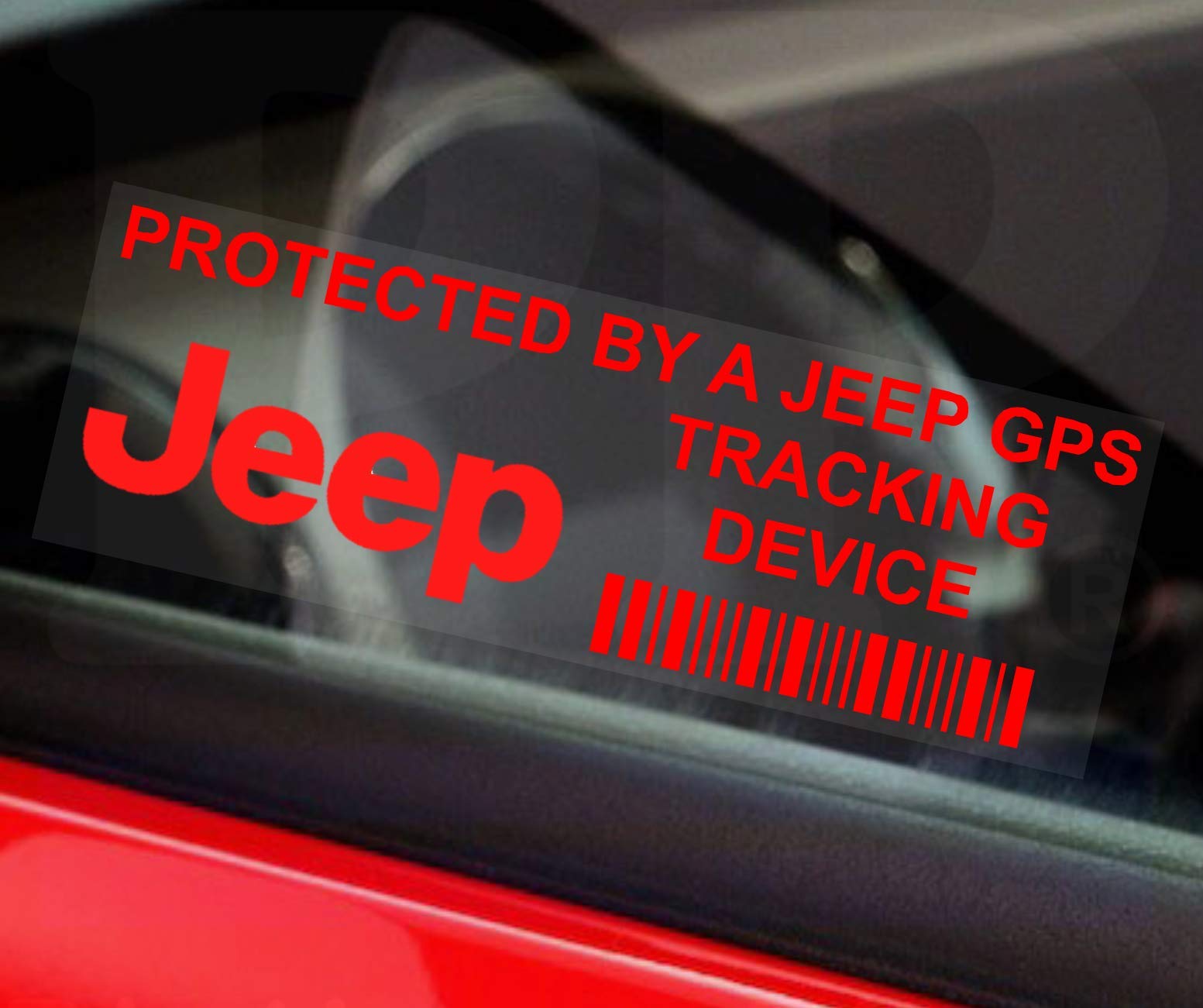 Platinum Place PPJEEPGPS Fensteraufkleber mit Aufschrift „GPS Tracking Device Security“ zur Kennzeichnung von Fahrzeugalarm, für Kfz, Lieferwagen, groß, 87 x 30 mm, 5 Stück von Platinum Place