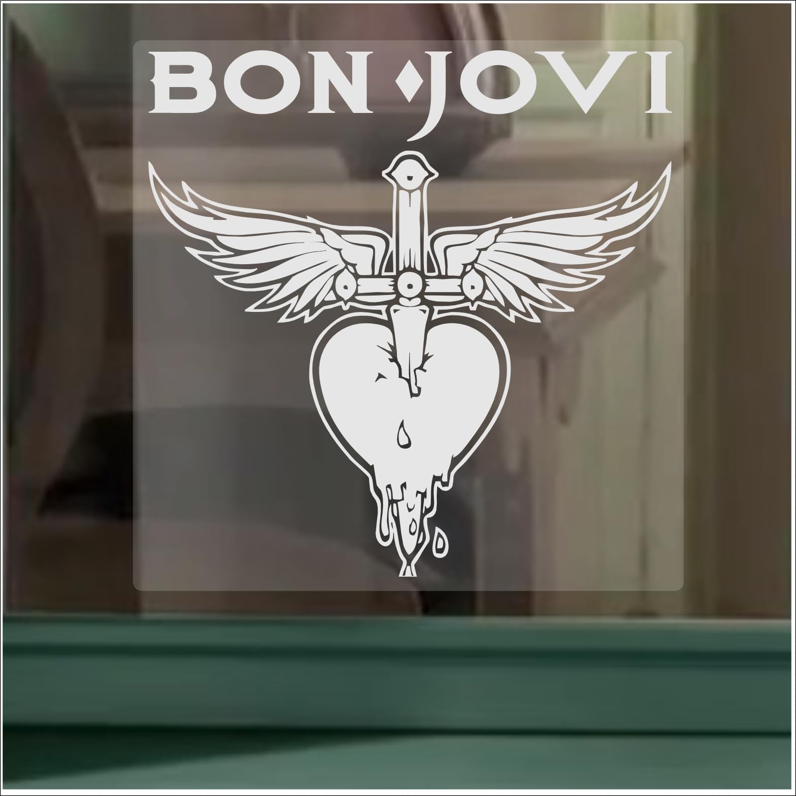 Sign-Rock Band-1 Vinyl-Autoaufkleber, selbstklebend, Motiv Bon Jovi von Platinum Place