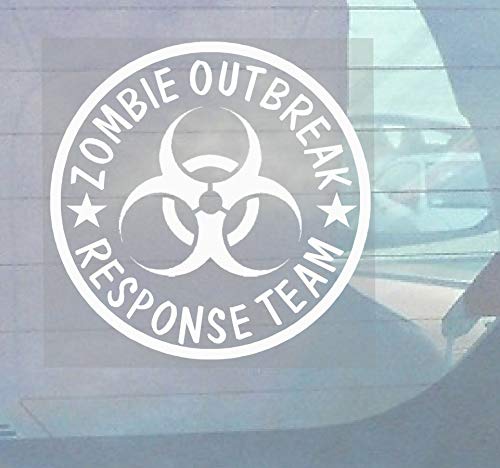 Platinum Place Zombie Outbreak Response team (Zombie Ausbruch schnelle Eingreiftruppe) Fensteraufkleber für Auto, Van, Truck, Fahrzeug Selbstklebendes Vinyl, Aufkleber von Platinum Place
