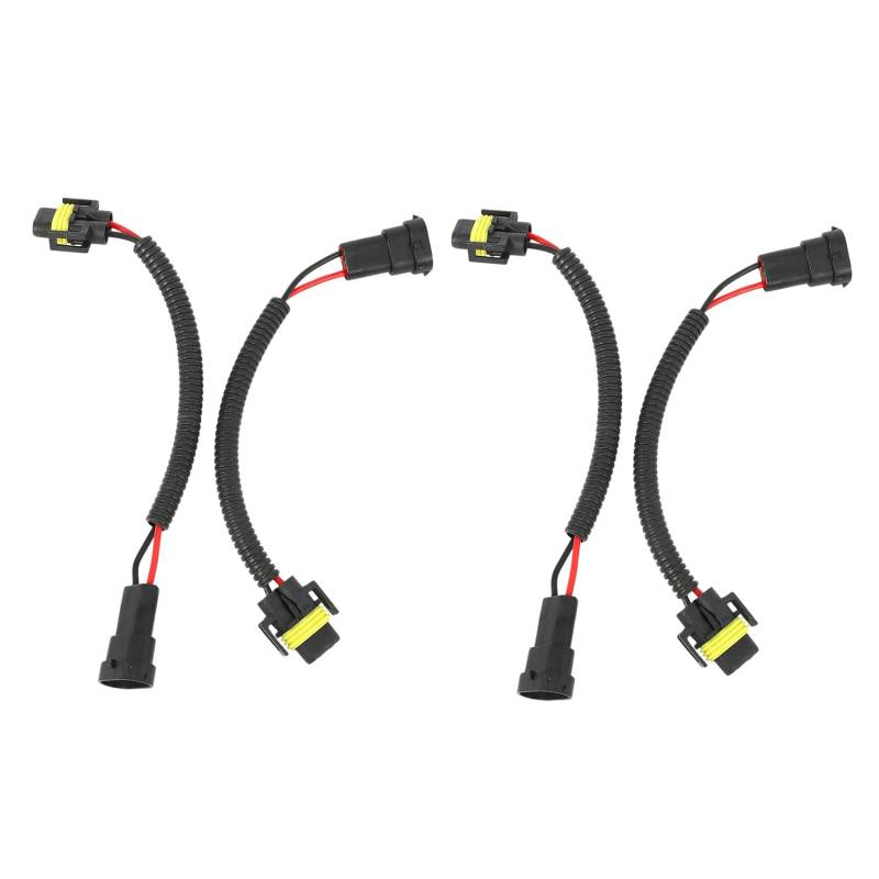 Plawee 4 Stücke 9006 Bis H11 H8 Scheinwerfer Nebel Scheinwerfer Umwandlung Stecker Verdrahtung Kabelbaum Stecker Kabel von Plawee