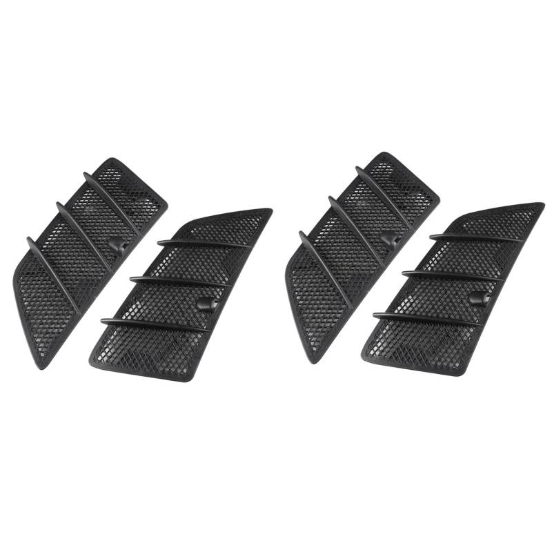 Plawee 4 Stücke Auto Front Haube Lüftungs Gitter Abdeckung Luft Strom Einlass Hauben für W164 ML / 2008-2011 von Plawee