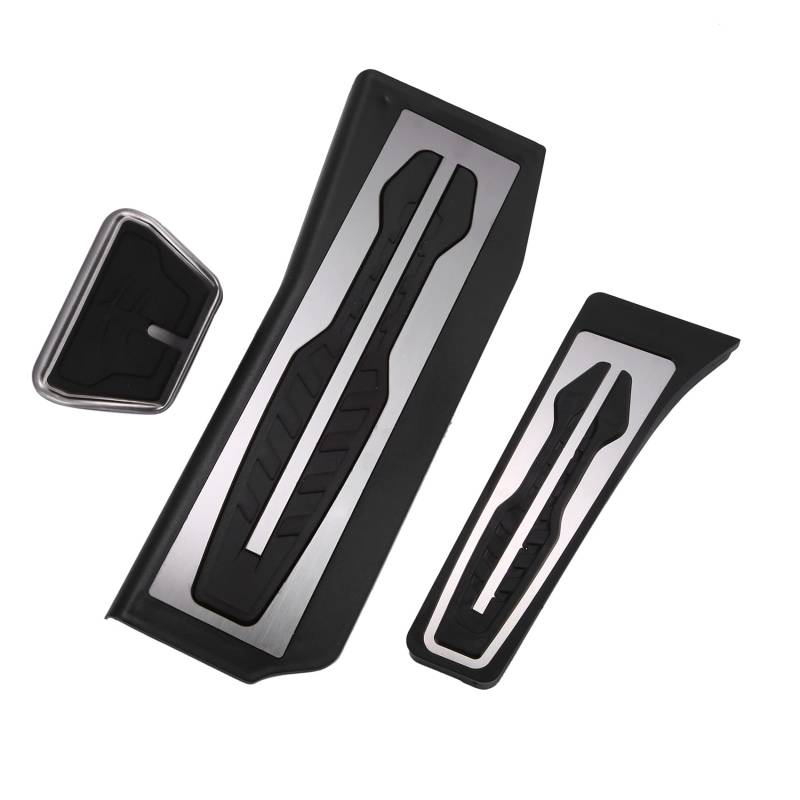 Plawee für 5Er G30 G31 2017 Edelstahl Auto Gaspedal Bremspedale Abdeckung Rest Pedale von Plawee