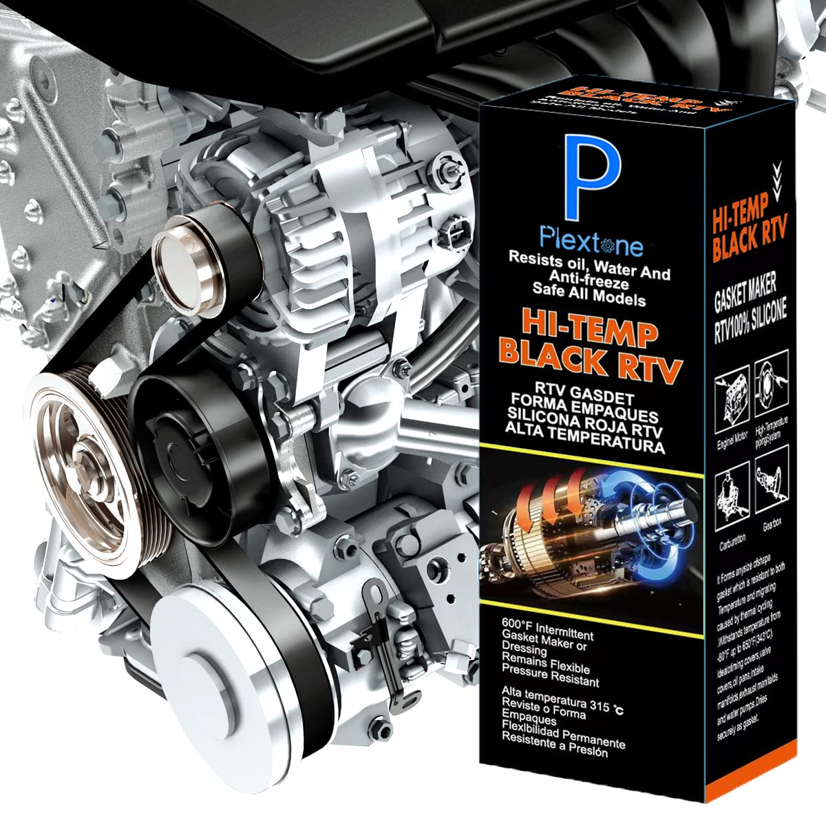 Plextone Silikon Motor Reparatur Dichtung Dichtung Maker Hohe Temperatur Hitzebeständig von -80ºF zu 600ºF Plextone Silikon Motor Reparatur Dichtung Dichtung Maker Hohe Temperatur Hitzebeständig von -80ºF zu 600ºF von Plextone
