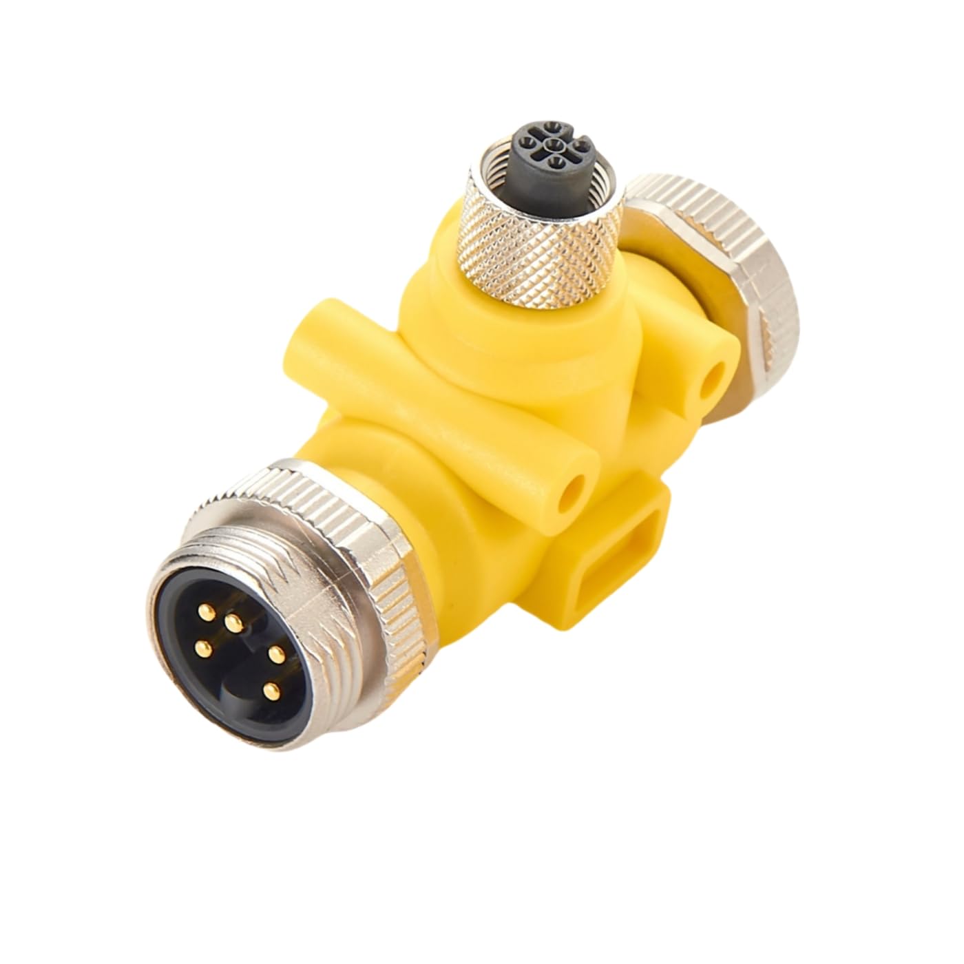 3-Wege-7/8-Zoll-Mini-Change-auf-M12-Micro-Change-T-Stecker, Y-Splitter, 1 Stecker auf 2 Buchsen, 5-poliger Rundstecker, IP67, Backbone-Trunk-T-Verteiler für DeviceNet 3-Wege-7/8-Zoll-Mini-Change-auf-M12-Micro-Change-T-Stecker, Y-Splitter, 1 Stecker auf 2 Buchsen, 5-poliger Rundstecker, IP67, Backbone-Trunk-T-Verteiler für DeviceNet von Plinkwirekb