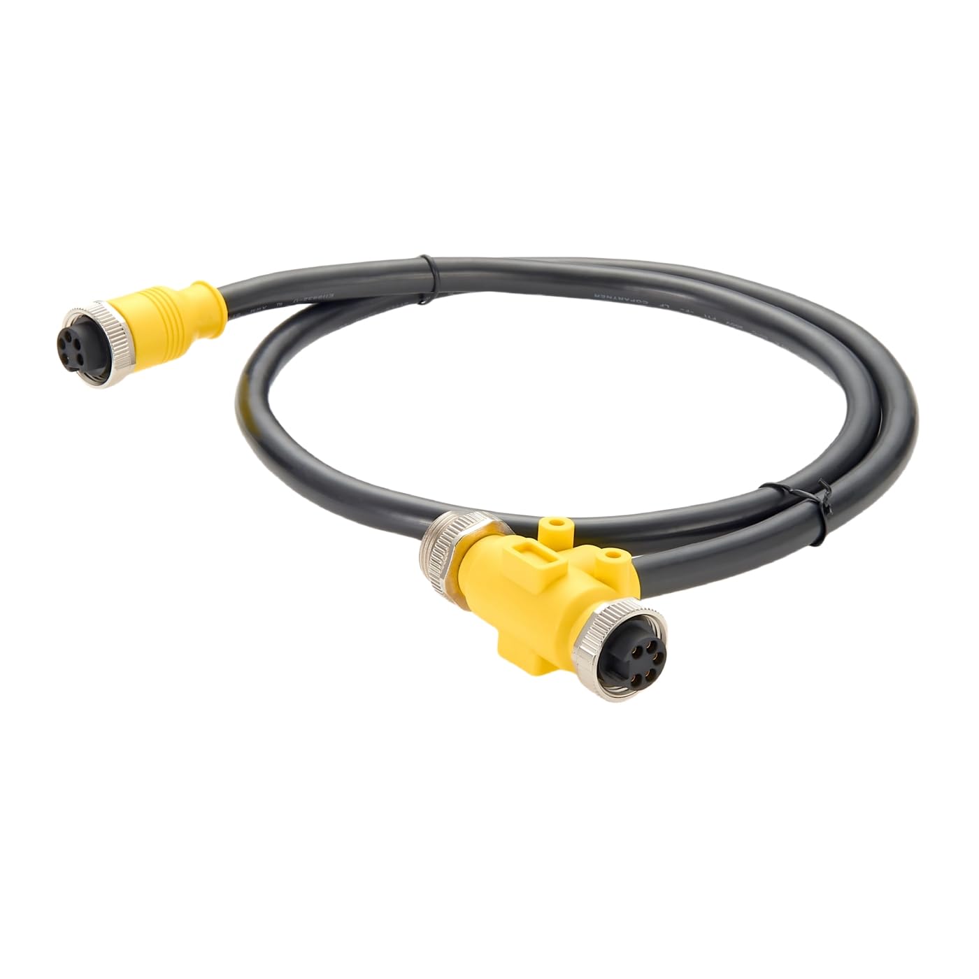 5-poliges 3-Wege-7/8"-16UNF Mini-Change-T-Anschlusskabel IP67 7/8" Stecker auf Buchse Y-Splitter Backbone Trunk T-Verteiler für DeviceNet (1m/3,28Fuß) von Plinkwirekb