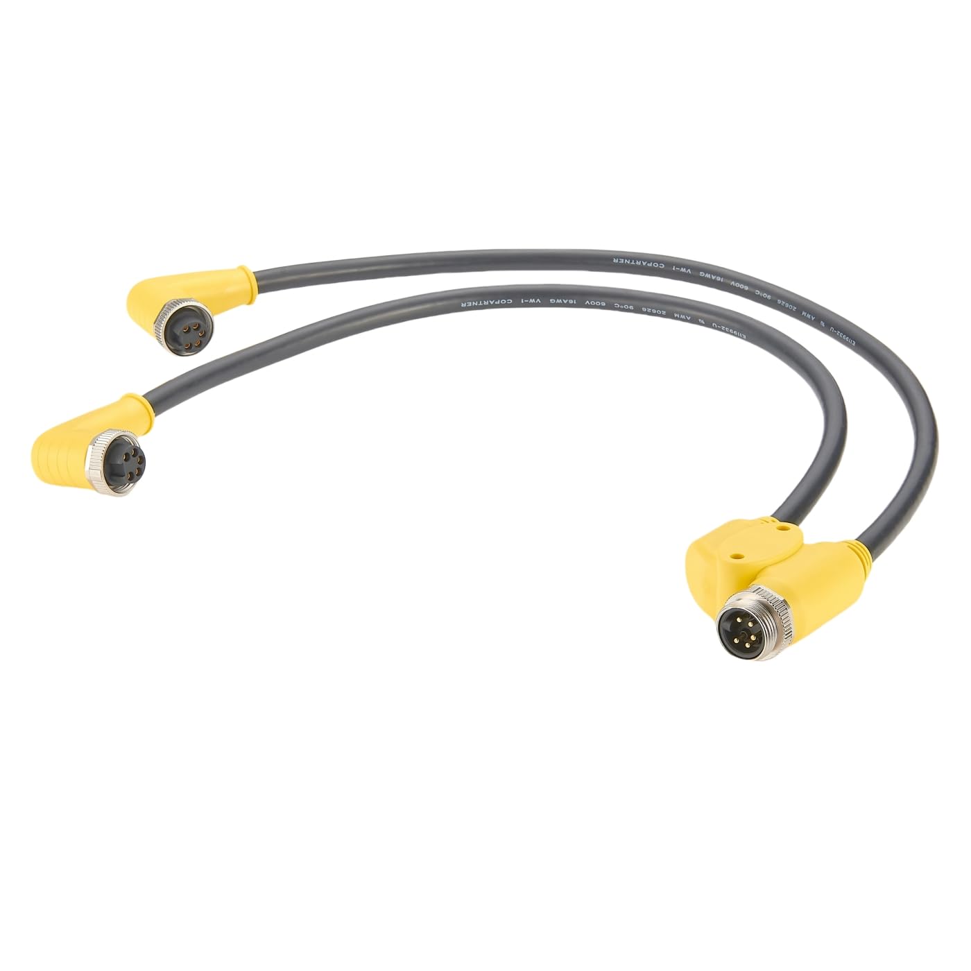 DeviceNet Profibus 7/8"-16UNF 5-poliges Y-Splitterkabel für Stromversorgung, IP67, Mini-Change-Stecker auf Buchse, doppelseitiges Kabelset für Sensor-Aktor-Interbus (0,5m/1,64Fuß) von Plinkwirekb