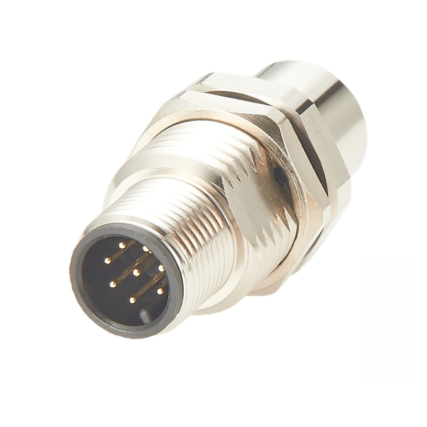 M12 A-Code, 8-poliger Stecker auf Buchse, Schottverbinder, IP67, Sensordurchführungsadapter für Schalttafelmontage, industrieller Rundsteckverbinder (1 Stück) von Plinkwirekb