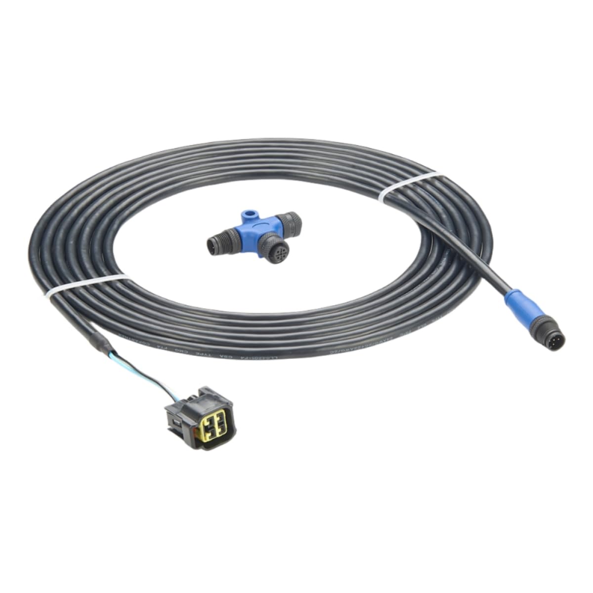NMEA2000 N2K 4-poliges Motorschnittstellenkabel, kompatibel mit Yamaha-Außenbordmotor 2006–2023, ersetzt 000-0120-37 3004.6865 (4,5m/14,76Fuß) (Kabel + T-Stecker) von Plinkwirekb