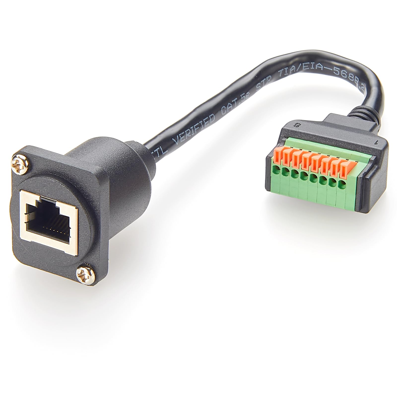Plinkwirekb D-Typ RJ45-Buchse auf 8-poliges Verlängerungskabel, Push-and-Release-Klemmenblock, CAT6-Ethernet-Schraubklemmen-Netzwerkkabel Plinkwirekb D-Typ RJ45-Buchse auf 8-poliges Verlängerungskabel, Push-and-Release-Klemmenblock, CAT6-Ethernet-Schraubklemmen-Netzwerkkabel von Plinkwirekb