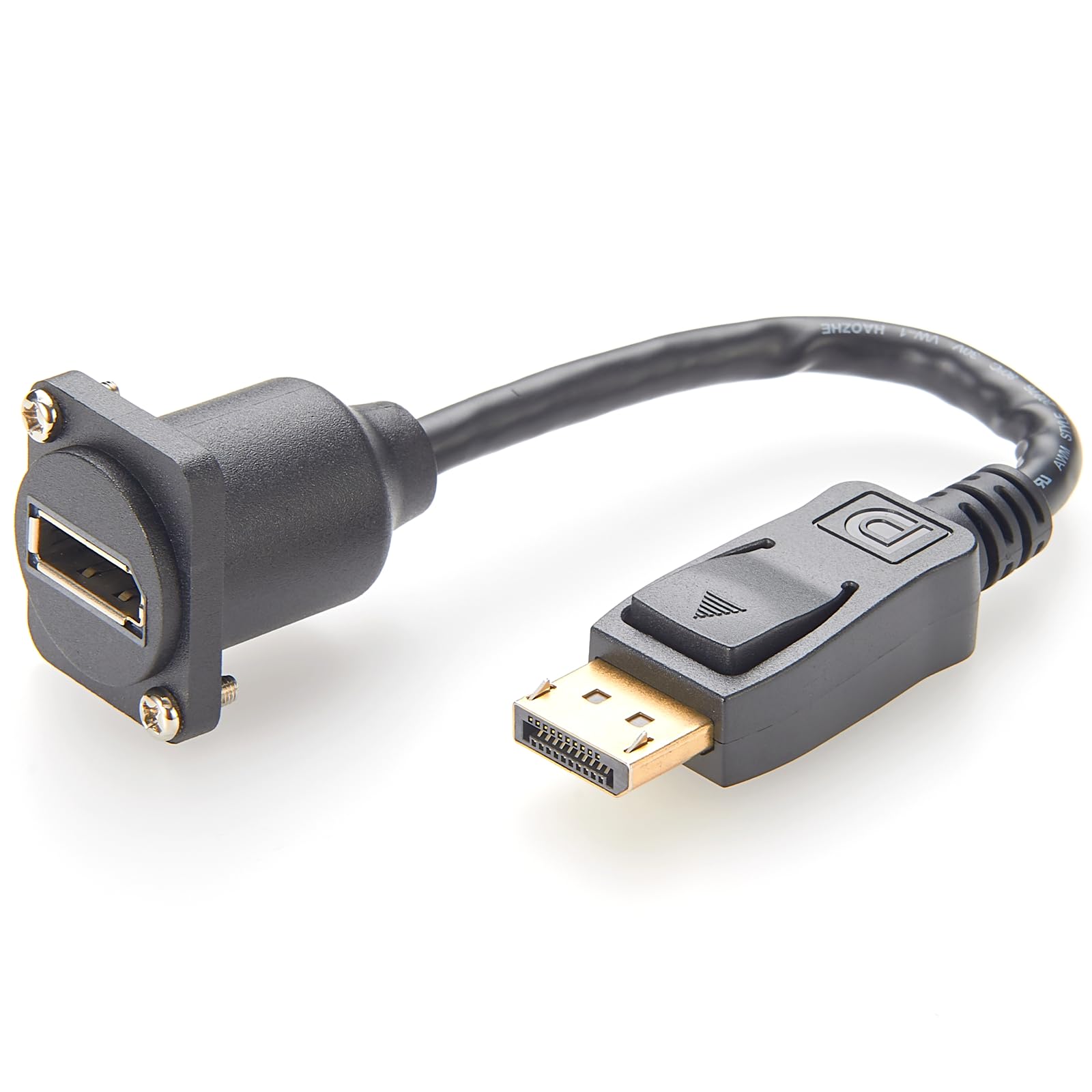Plinkwirekb DP 1.2 Panel Mount Durchführungs-Verlängerungskabel 4k 60hz Displayport Buchse auf Stecker Panel Koppler, D-Typ und XLR Panel Mount für HD Plinkwirekb DP 1.2 Panel Mount Durchführungs-Verlängerungskabel 4k 60hz Displayport Buchse auf Stecker Panel Koppler, D-Typ und XLR Panel Mount für HD von Plinkwirekb