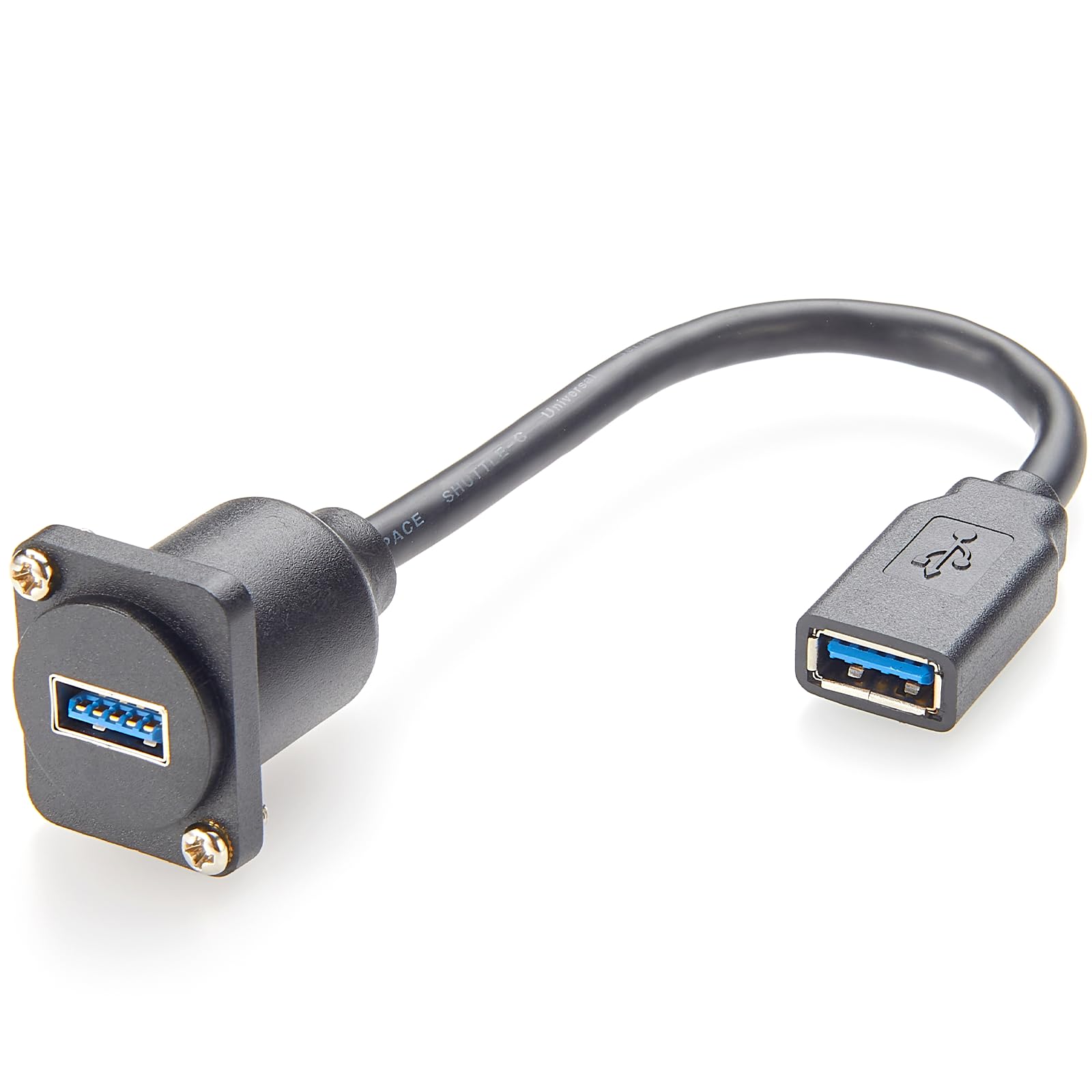 Plinkwirekb USB 3.0-Verlängerungskabel für die Panelmontage, USB-A-Buchse auf Buchse, Steckdosenmontage, D-Typ/XLR-Panel, USB 3.0, 5 Gbit/s Plinkwirekb USB 3.0-Verlängerungskabel für die Panelmontage, USB-A-Buchse auf Buchse, Steckdosenmontage, D-Typ/XLR-Panel, USB 3.0, 5 Gbit/s von Plinkwirekb