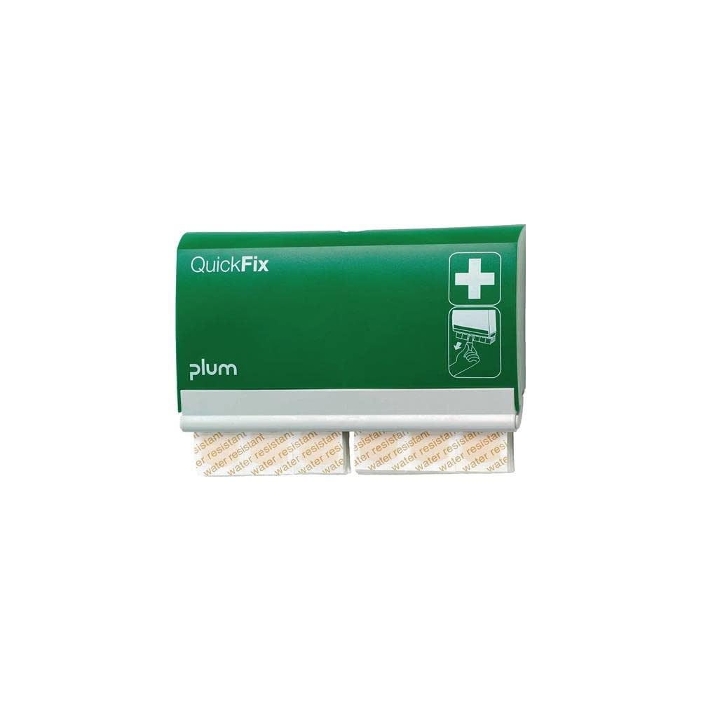 Plum 5501 QuickFix Pflasterspender mit 90 wasserfesten Pflastern, Grün Plum 5501 QuickFix Pflasterspender mit 90 wasserfesten Pflastern, Grün von Plum