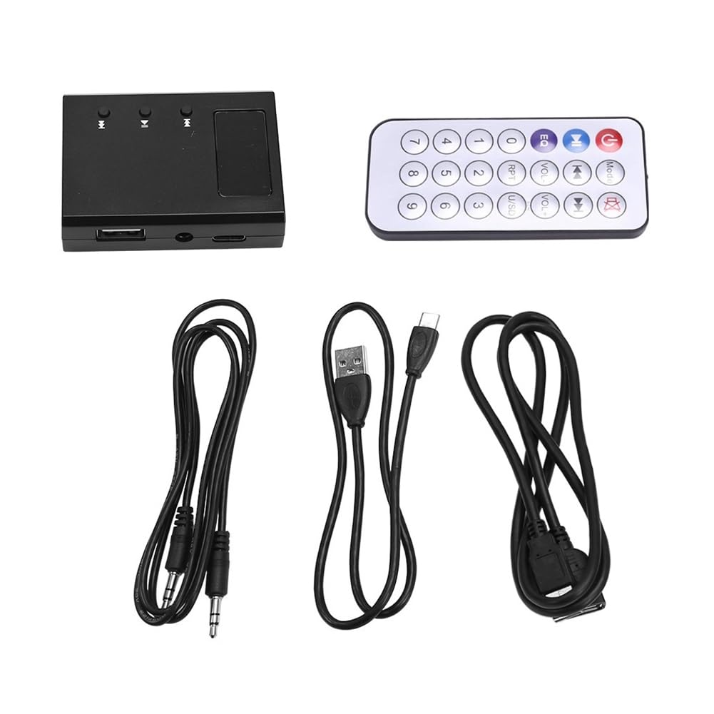 Pluuttiem Tragbarer CD-Player-Decoder Fürs Auto, Zusätzlicher AUX-CD-Decoder-Konvertierungsadapter, für Autos, die WAV-Audio Nicht Unterstützen von Pluuttiem