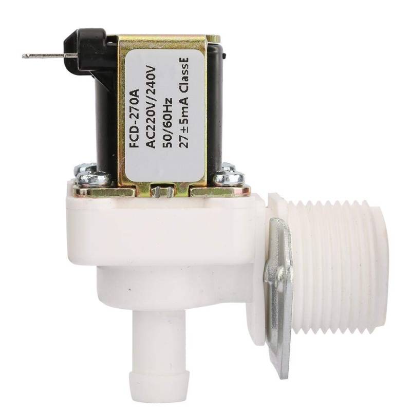 Ventil,3/4 Gewinde Solenoid Valve Magnetventil AC 220V N/C Normalerweise geschlossenes elektrisches Kunststoff Magnetventil für Eismaschine von Plyisty