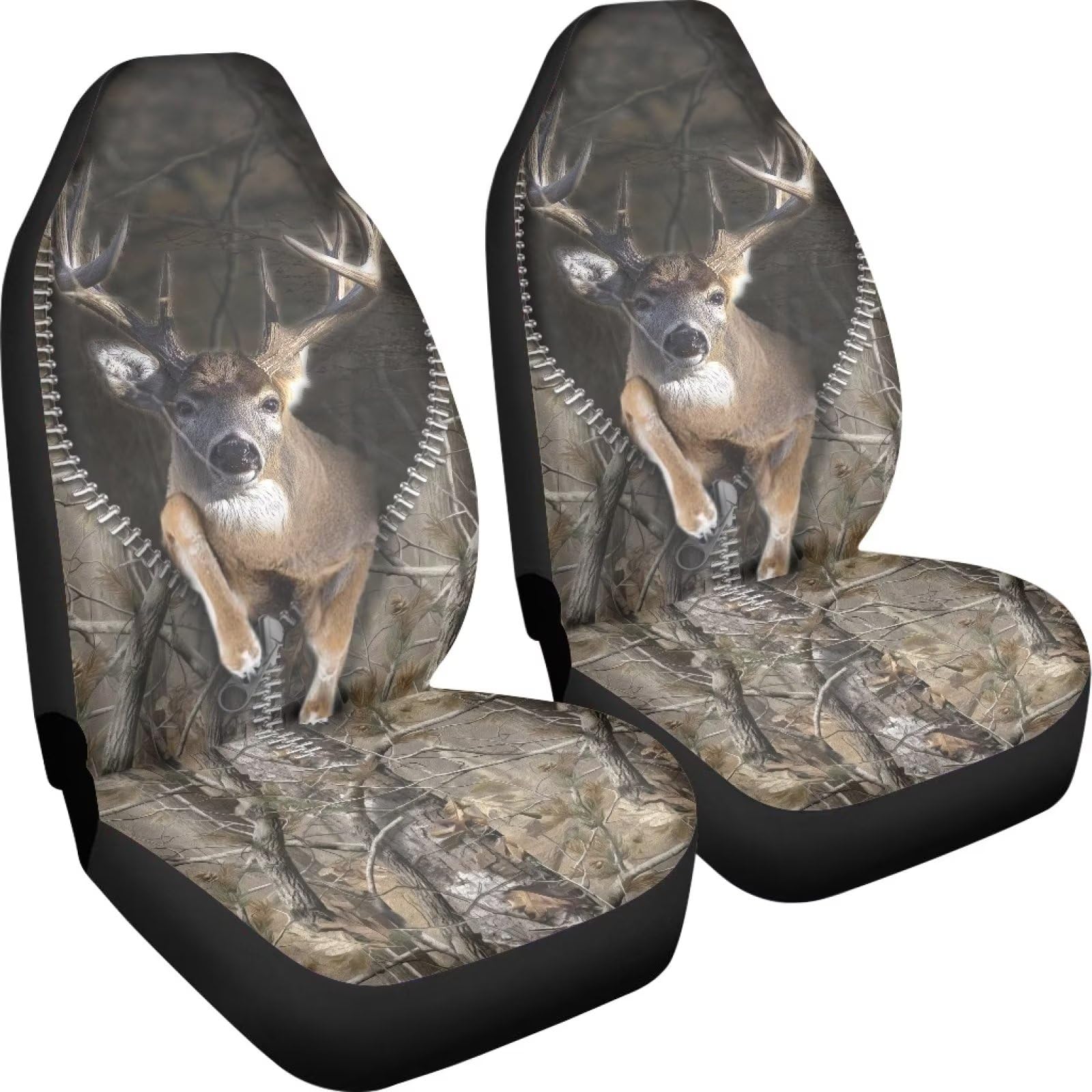 Poceacles Camo Wald Hirsch Muster Auto Sitzbezüge Polyester Auto Vordersitzbezüge Fahrzeug Schalensitzschutz Universal Fit LKW SUV Van Poceacles Camo Wald Hirsch Muster Auto Sitzbezüge Polyester Auto Vordersitzbezüge Fahrzeug Schalensitzschutz Universal Fit LKW SUV Van von Poceacles