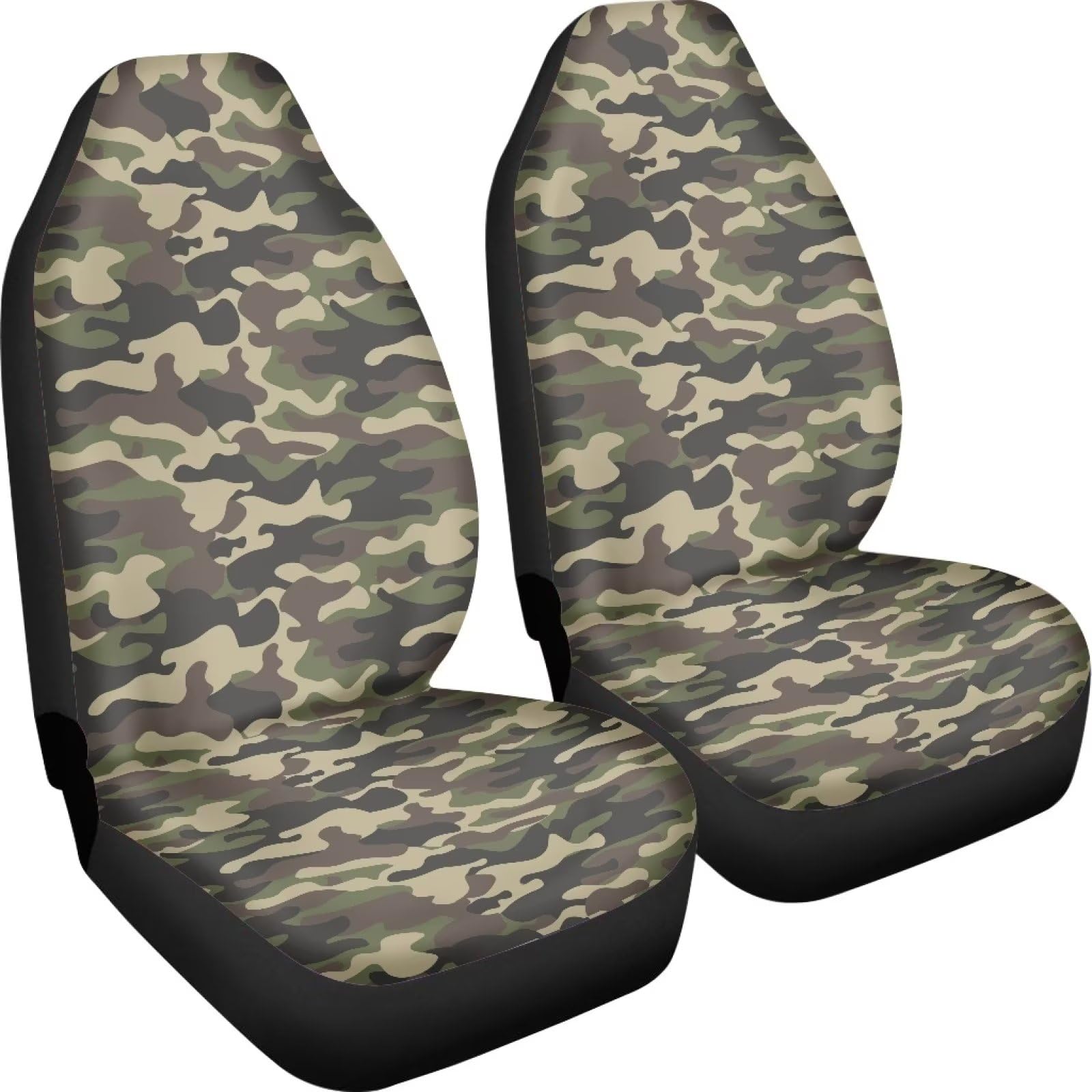 Poceacles Camouflage Print Front Herren Auto Sitzschoner 2 Stück Set Weiche Abdeckung Auto Sitzbezug Kissen für die meisten Auto SUV LKW Vans, waschbar Poceacles Camouflage Print Front Herren Auto Sitzschoner 2 Stück Set Weiche Abdeckung Auto Sitzbezug Kissen für die meisten Auto SUV LKW Vans, waschbar von Poceacles