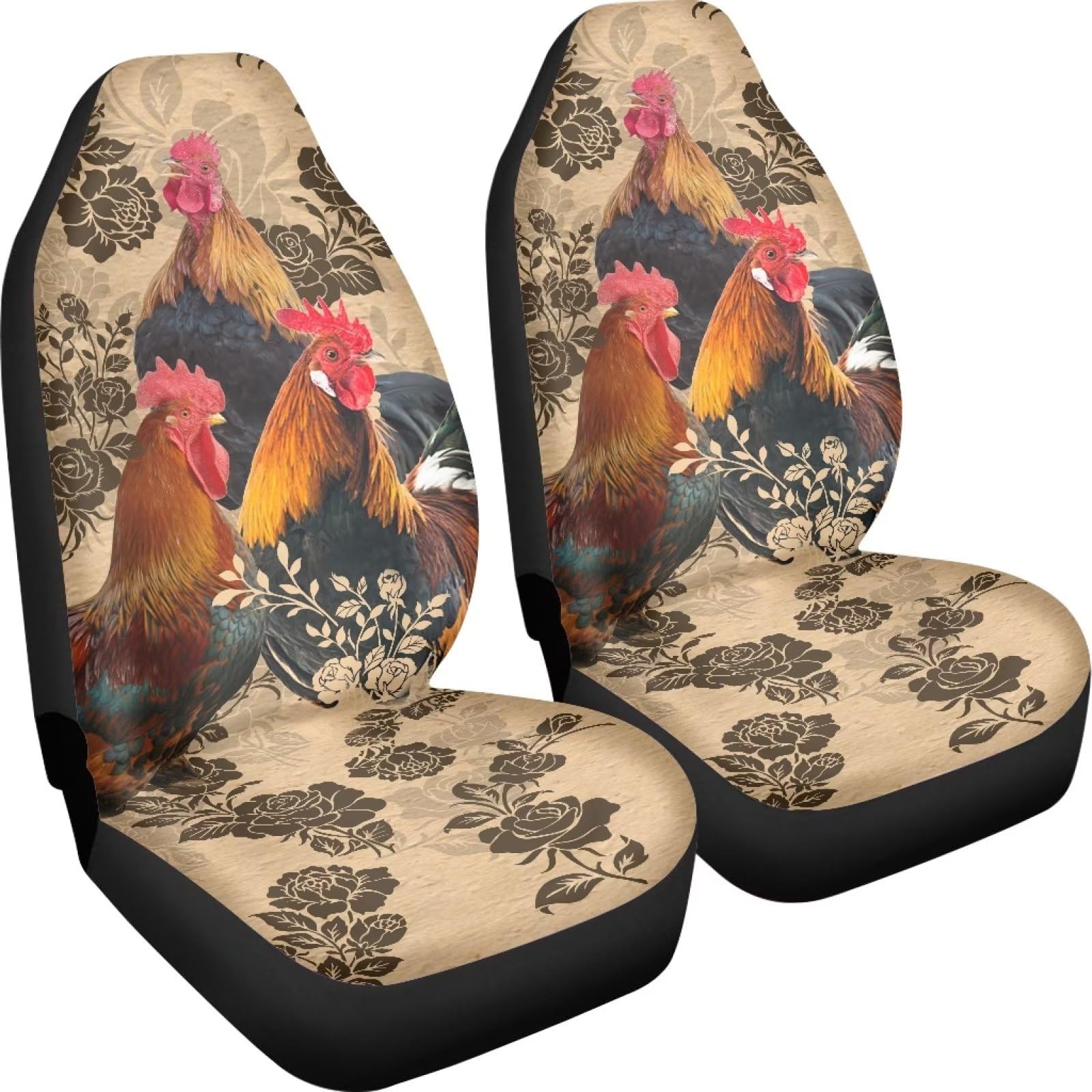 Poceacles Chicken Peony Flowers Print Auto Sitzbezüge Voller Satz von 2 Fahrzeug Protector Vordersitze Bezüge Dehnbar Waschbar Auto Zubehör Eimer Sitzbezug Poceacles Chicken Peony Flowers Print Auto Sitzbezüge Voller Satz von 2 Fahrzeug Protector Vordersitze Bezüge Dehnbar Waschbar Auto Zubehör Eimer Sitzbezug von Poceacles