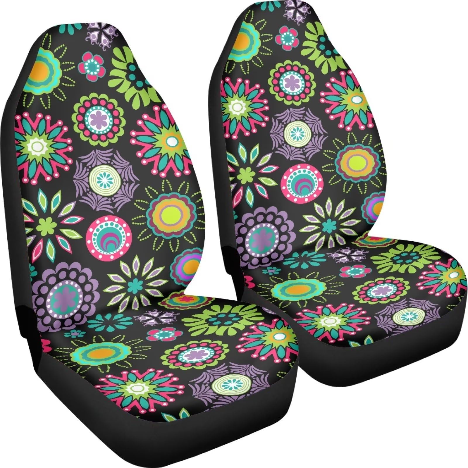 Poceacles Set von 2 bunten Blumendruck Auto Sitzbezüge Vordersitze Nur Hohe Rückenlehne Universal Eimer Sitzbezug Auto Innen Zubehör Sitzbezüge Poceacles Set von 2 bunten Blumendruck Auto Sitzbezüge Vordersitze Nur Hohe Rückenlehne Universal Eimer Sitzbezug Auto Innen Zubehör Sitzbezüge von Poceacles