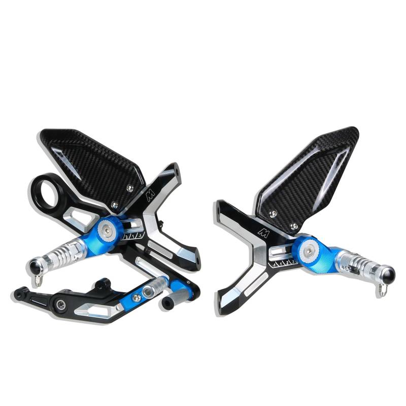Pedal Fußrasten Motorrad Einstellbare Hinten Set Fußrasten Pedal Fußstütze Fußrastenanlage Für BM&W S1000RR M1000RR MS 1000 RR von PochY