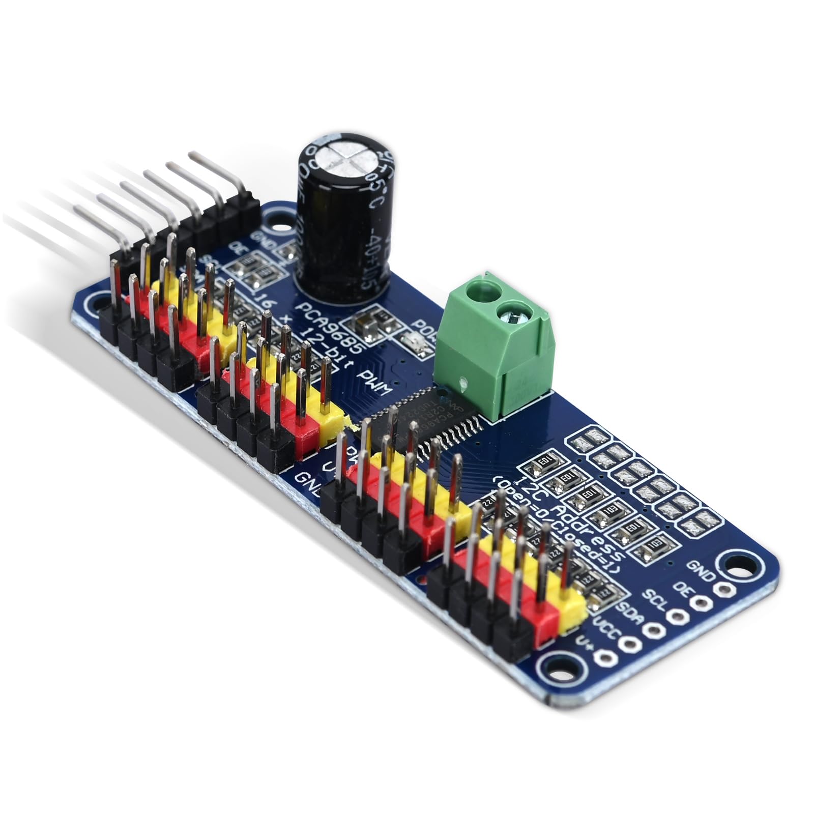 Podazz PCA9685 16-Kanal 12-Bit PWM Servomotor-Treiber IIC-Modul für Arduino Roboter Podazz PCA9685 16-Kanal 12-Bit PWM Servomotor-Treiber IIC-Modul für Arduino Roboter von Podazz
