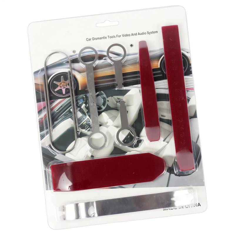 Car Rocker Audio Interior Disassembly Tool Car Trim Removal Tool Automotive Pry Bar Set Complete Trim Removal Set Scratch Proof And Gentle On Surfaces, 240g, For Automotive Disassembly, Audio Inst von Pokronc