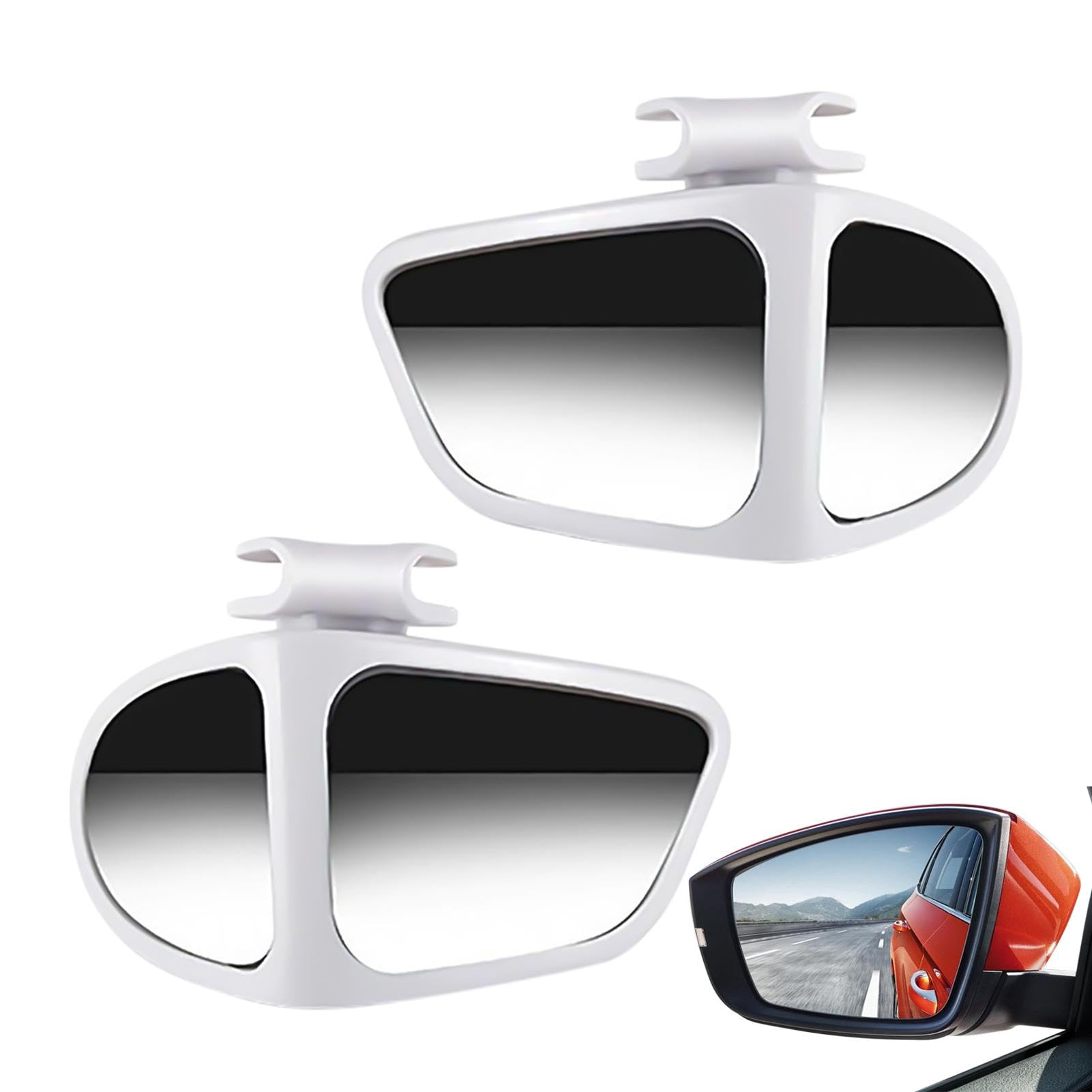 Weitwinkelauto-Auxiliärspiegel, 1 Paar Umkehrspiegel, Autosicherheits-Rücksicht Glas, 360 Grad Voll Einstellbarer Schwenkbasis, Blendiger Blindblenderfleck, Schwarz, Weiß Für Mehrere Winkel Weitwinkelauto-Auxiliärspiegel, 1 Paar Umkehrspiegel, Autosicherheits-Rücksicht Glas, 360 Grad Voll Einstellbarer Schwenkbasis, Blendiger Blindblenderfleck, Schwarz, Weiß Für Mehrere Winkel von Pokronc