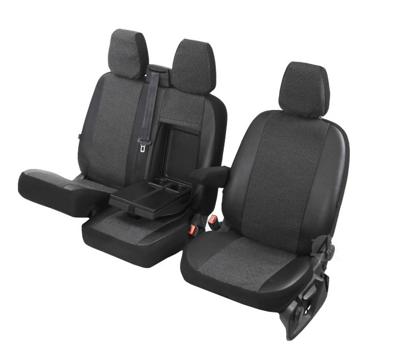 Pokter Sitzbezüge Viva passgenau geeignet für Iveco Daily VI 2014-2+1- Erste Reihe (1+2) 4D-DV-VI-3M-ID-266 von Pokter