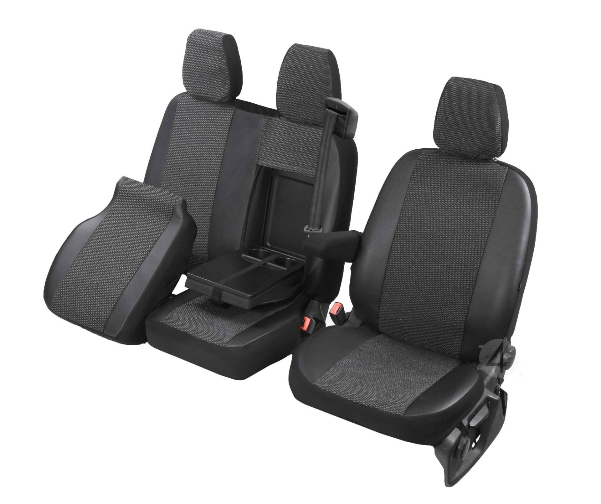 Sitzbezüge Viva passgenau geeignet für Toyota Proace 2016-2+1- Erste Reihe (1+2) 4D-DV-VI-CPT3M-SD-457 von Pokter