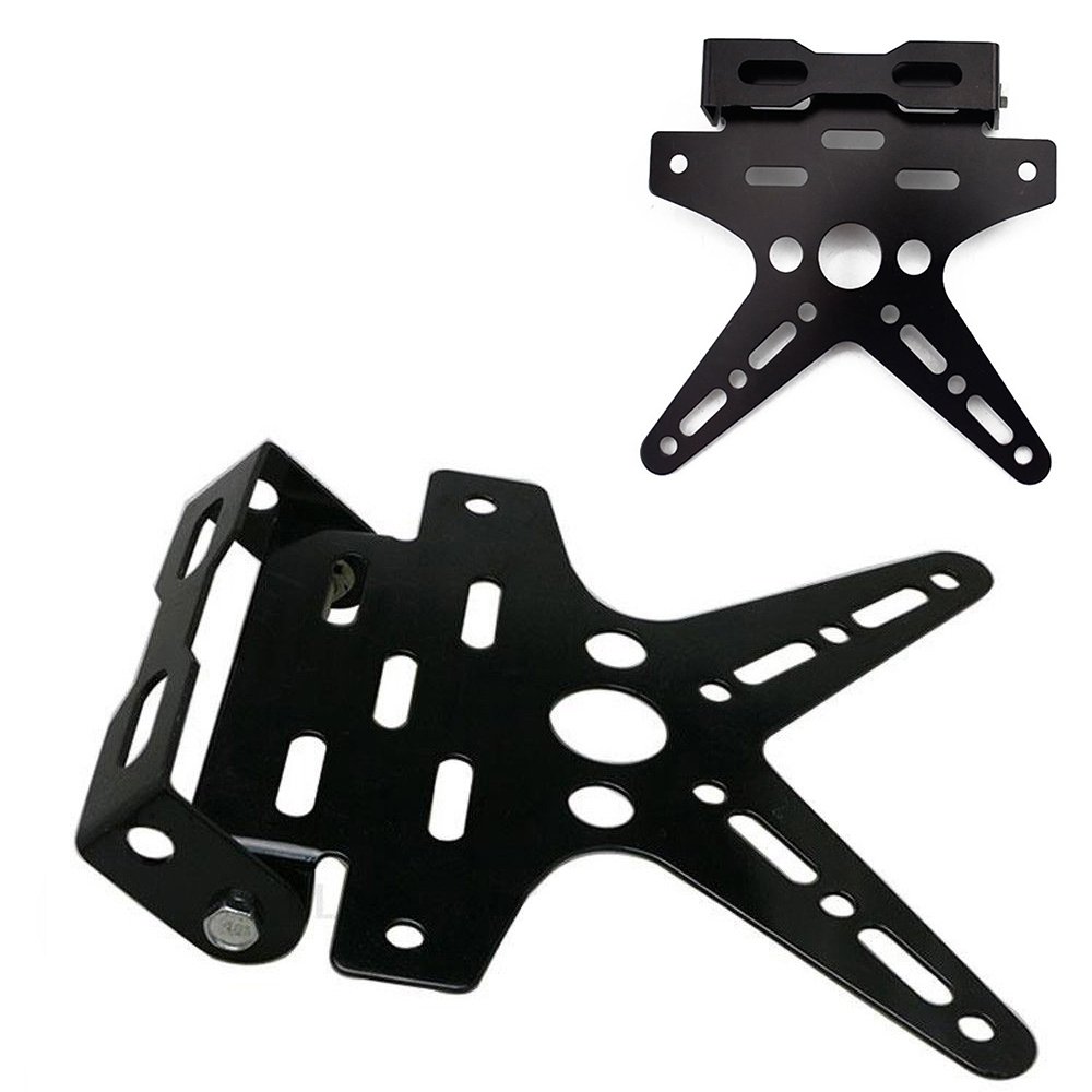 PolarLander Einstellbare Motorrad Schwarz Registration Nummernschild Halter Halterung Universal PolarLander Einstellbare Motorrad Schwarz Registration Nummernschild Halter Halterung Universal von PolarLander