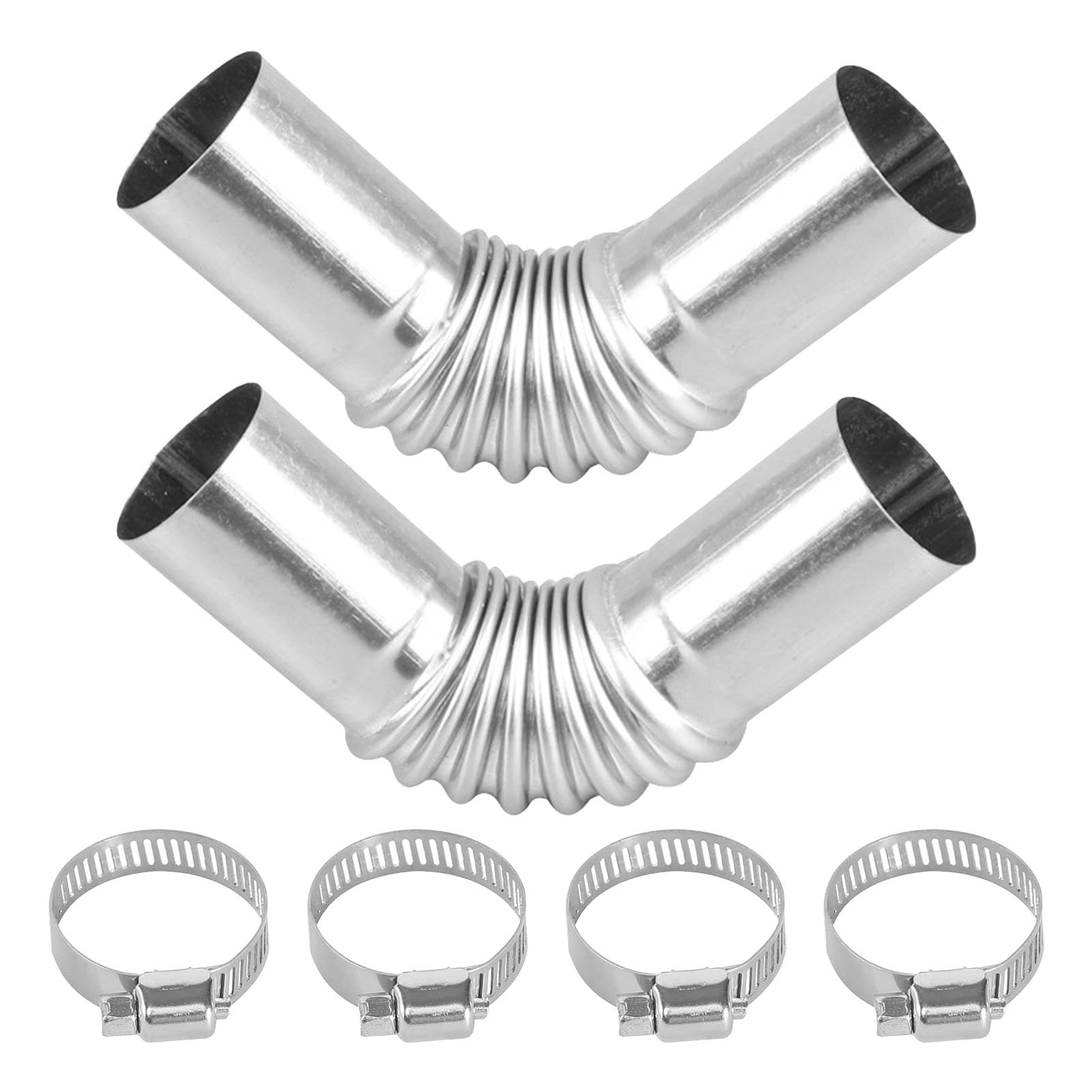 2 Stück Edelstahl Abgasrohr Winkelverbinder, 25 mm Zusatzheizung Auspuff Zubehör, Auspuffrohr Gasentlüftungsschlauch, Auto Heizung Auspuffrohr mit 4 Edelstahl Clips für Auto Heizung, Stroms 2 Stück Edelstahl Abgasrohr Winkelverbinder, 25 mm Zusatzheizung Auspuff Zubehör, Auspuffrohr Gasentlüftungsschlauch, Auto Heizung Auspuffrohr mit 4 Edelstahl Clips für Auto Heizung, Stroms von Polartreehome