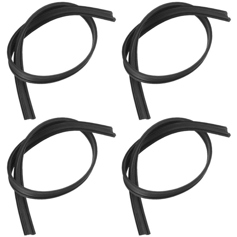 4 Stück Scheibenwischergummi, S-cheibenwischergummi Meterware, Sch-eibenwischergummi Ersatz, Scheibenwischergu-mmi Universal, 800mm Sc-heibenwischer, Sch-eibenwischer(COLOR:Schwarz) von Polartreehome