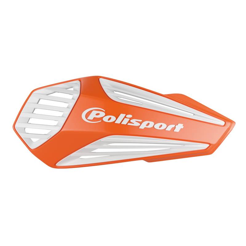 Polisport 8308400004 - Handprotektoren MX AIR 1 MX-Style Befestigungspunkt aus Kunststoff inklusive Befestigungskit kompatibel mit Allen Enduro/MX/ATV Modellen in Farbe orange/weiß von Polisport