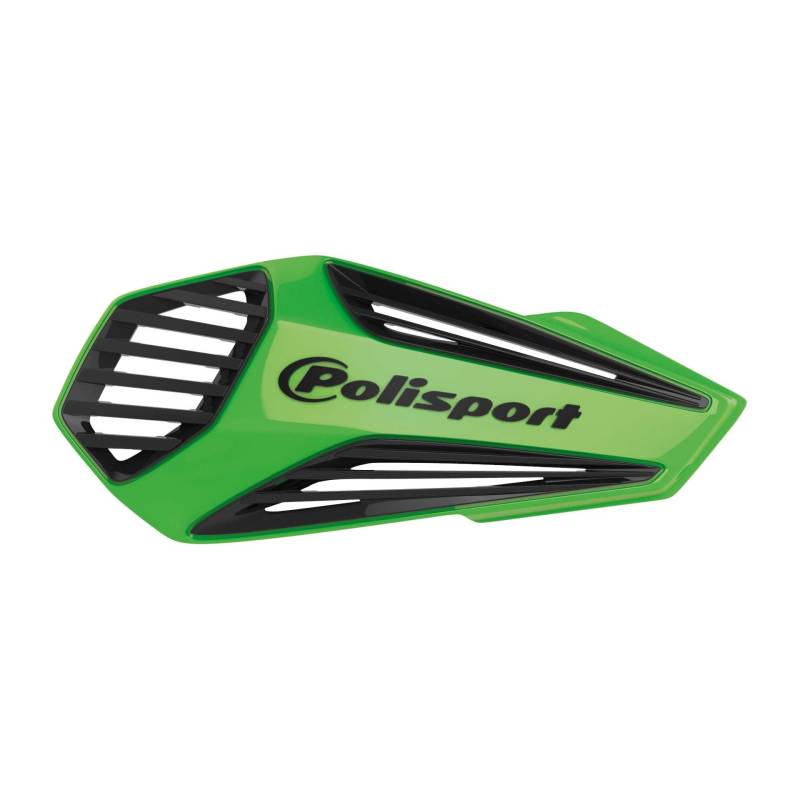 Polisport 8308400008 - Handprotektoren MX AIR 1 MX-Style Befestigungspunkt aus Kunststoff inklusive Befestigungskit kompatibel mit Allen Enduro/MX/ATV Modellen in Farbe grün/schwarz von Polisport