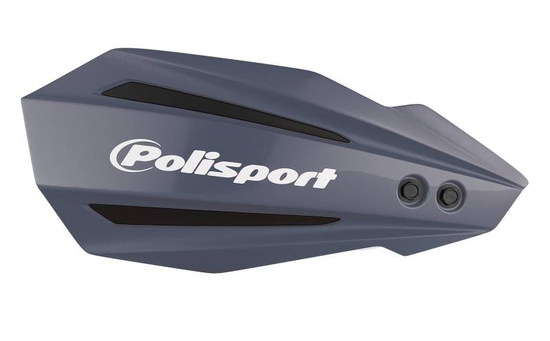 POLISPORT 8308500037 - Handprotektoren BULLIT 1 MX-Style Befestigungspunkt aus Kunststoff inklusive Montagesatz kompatibel mit Motorrädern Kawasaki in Farbe nardo gris von Polisport