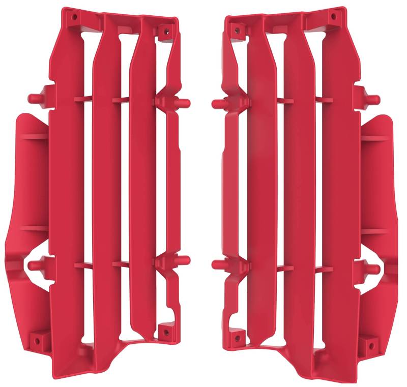 POLISPORT 8473600002 - Kühlerlamellen Satz aus starkem und haltbarem Polypropylen ohne Beschläge. kompatibel mit Motorrädern BETA RR in Farbe rot von Polisport