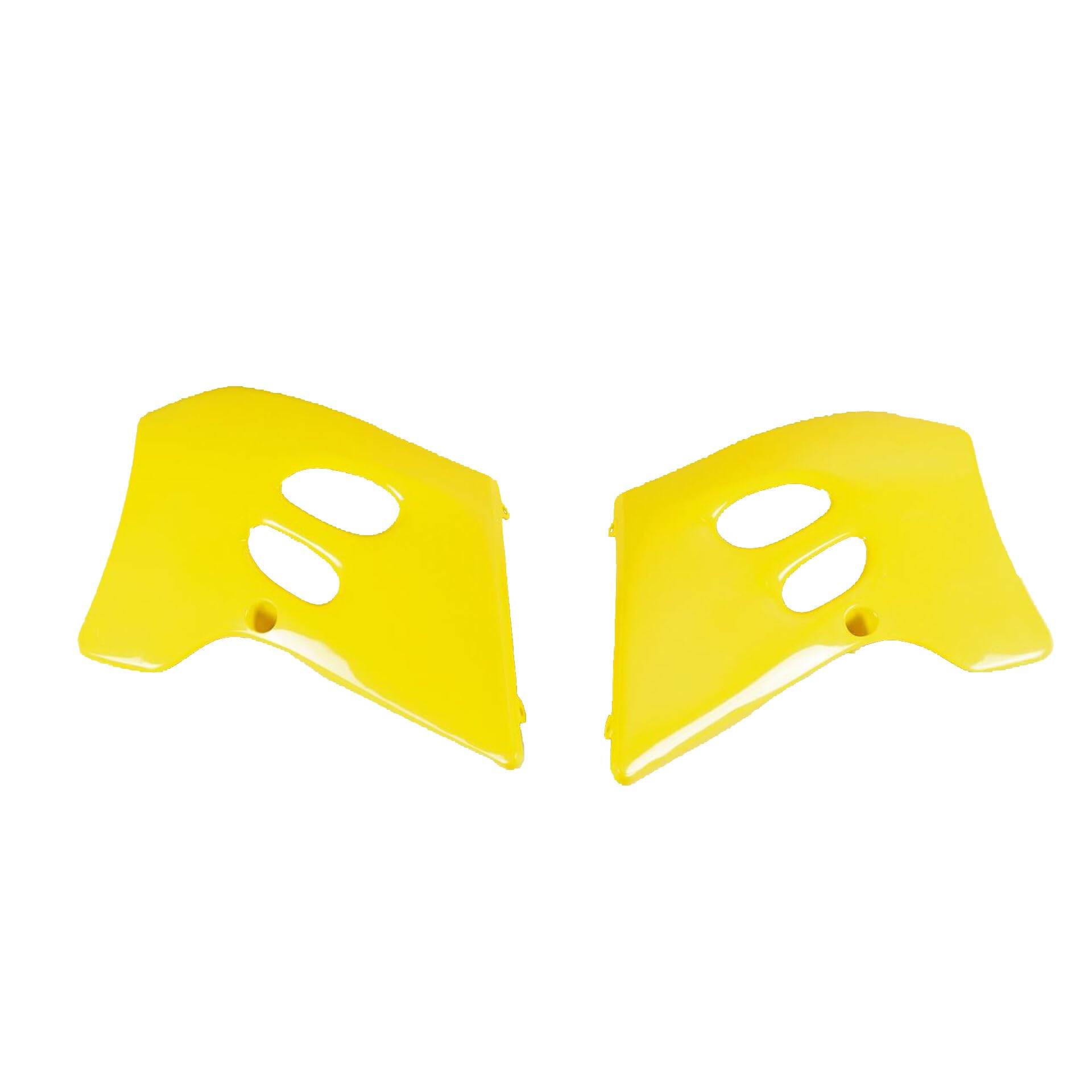 POLISPORT 8479200001 - Kühlerverkleidungen Paar Starke und langlebige kompatibel mit Motorrädern Suzuki in Farbe Gelb von Polisport