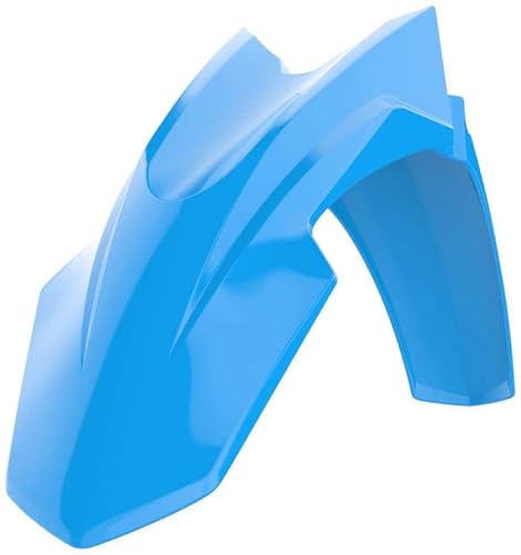 POLISPORT 8576700006 - Schutzbleche vorne Replik OEM Kunststoff glänzend langlebig und robust passend für Honda Motorräder in Farbe Blau von Polisport