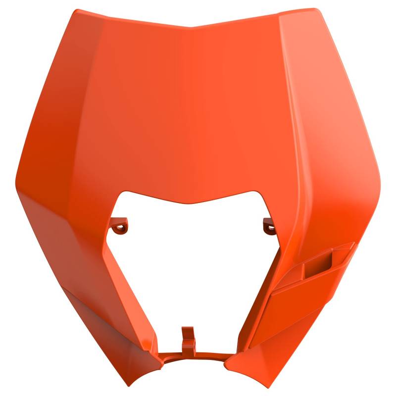 POLISPORT 8666700001 - Starke und langlebige Leuchtturm restyling Maske kompatibel mit Motorrädern KTM in Farbe Orange von Polisport