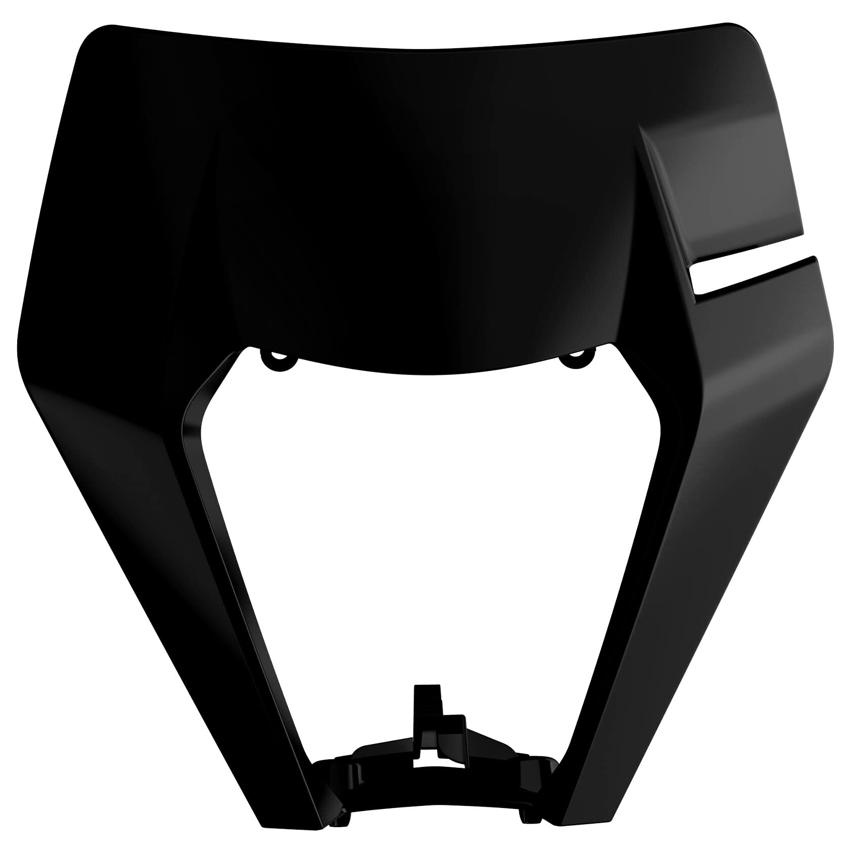 POLISPORT 8666800002 - Starke und langlebige Leuchtturm restyling Maske kompatibel mit Motorrädern KTM in Farbe Schwarz von Polisport